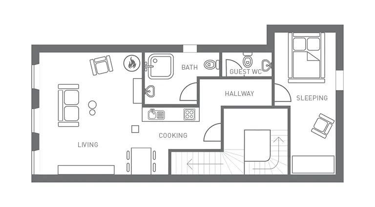 Floor plan apartment zehn.zwei